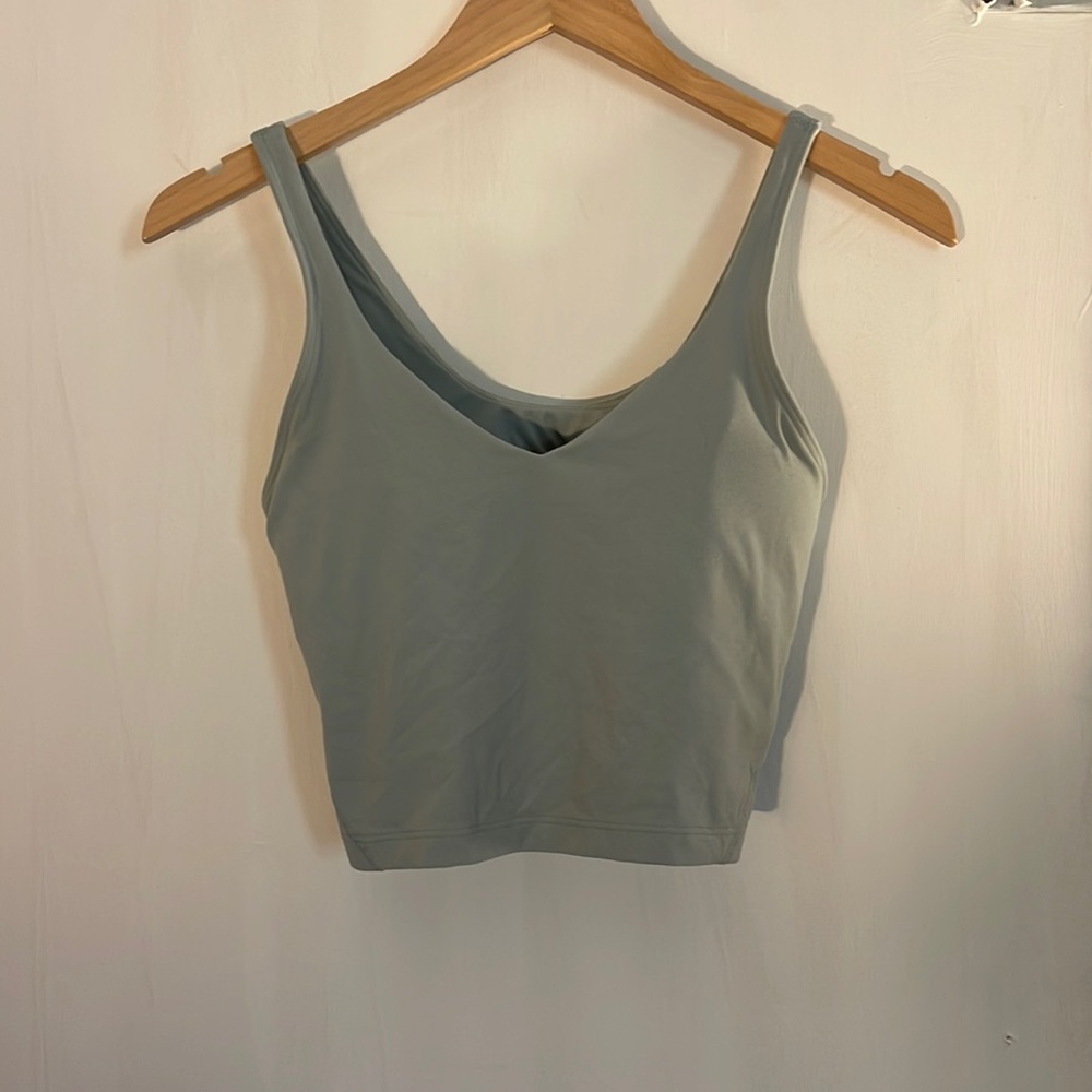 Lululemon align light blue crop top